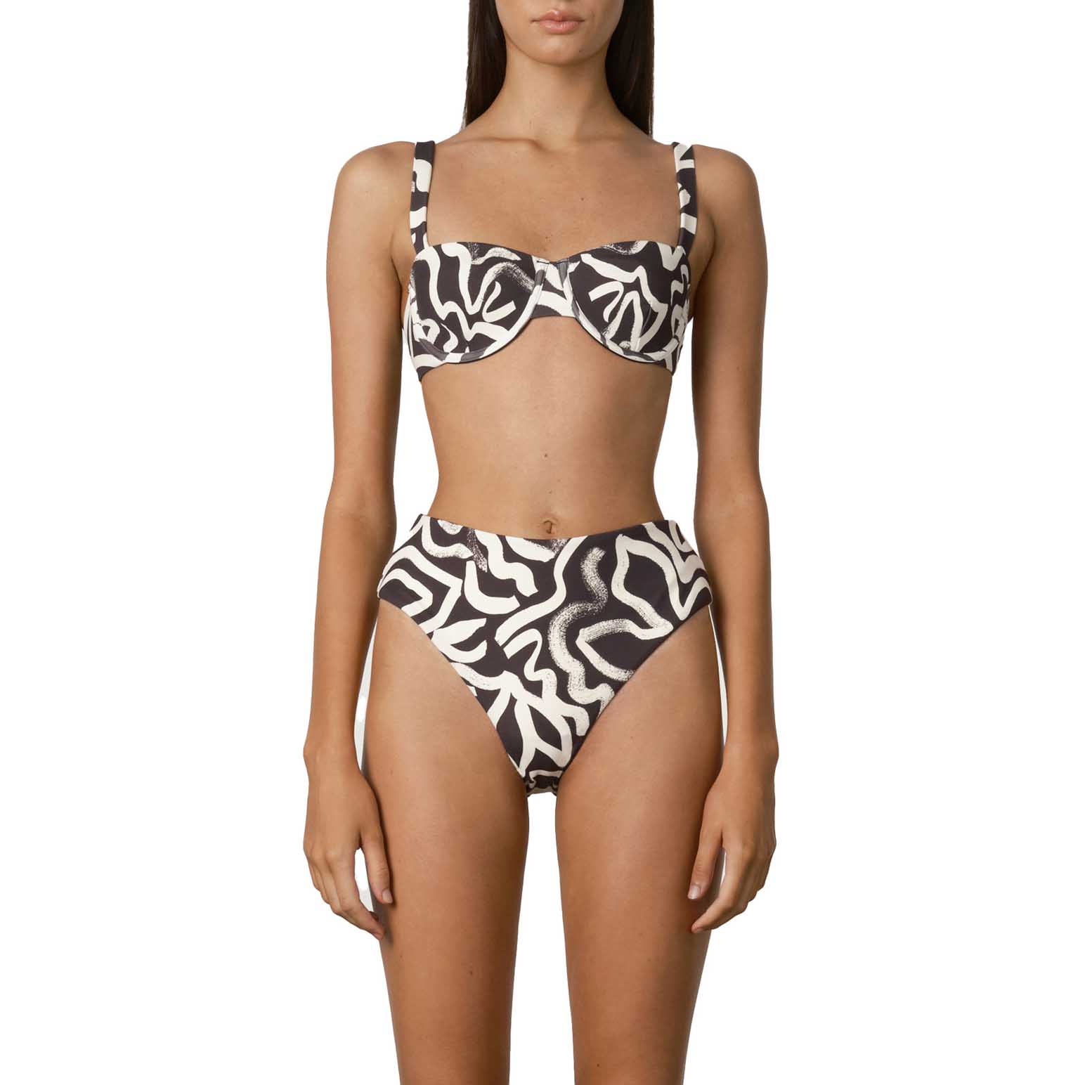 Zulu & Zephyr Paint Flower Waisted Full Brief